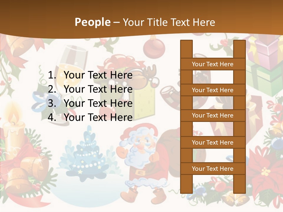 Red Design Gift PowerPoint Template