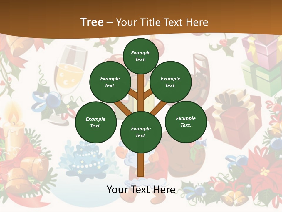 Red Design Gift PowerPoint Template