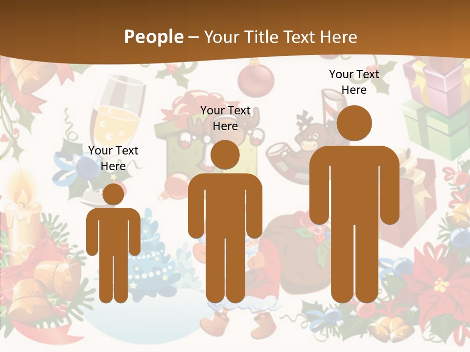 Red Design Gift PowerPoint Template