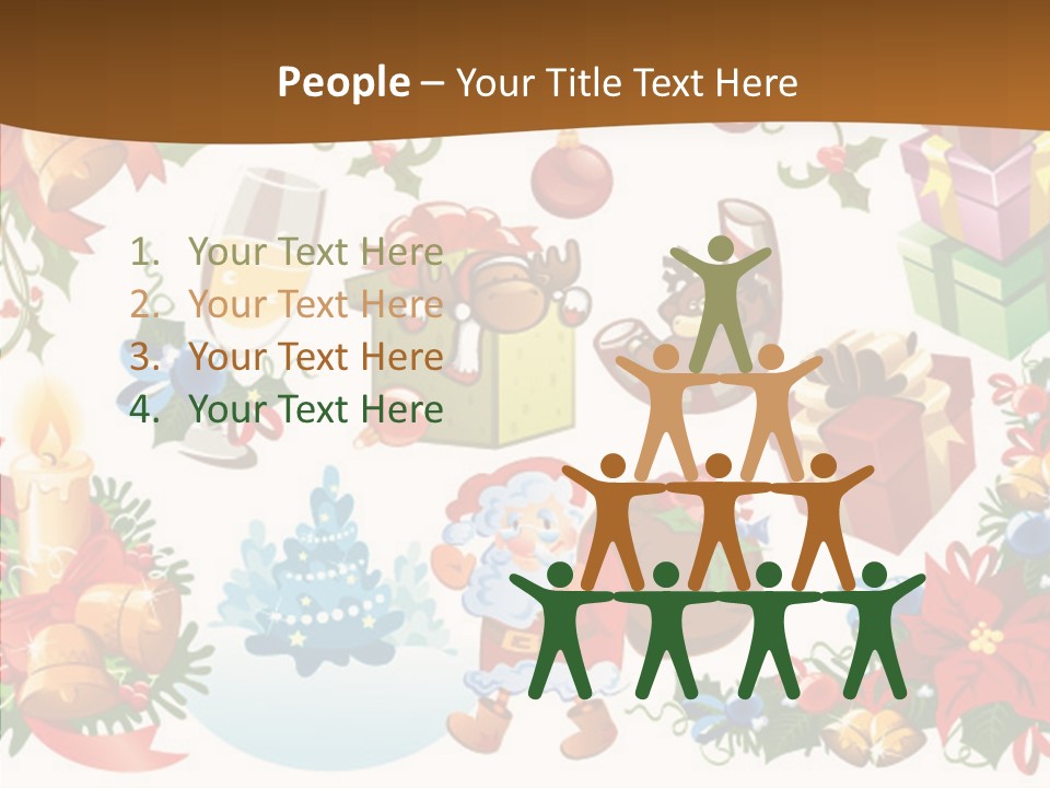 Red Design Gift PowerPoint Template