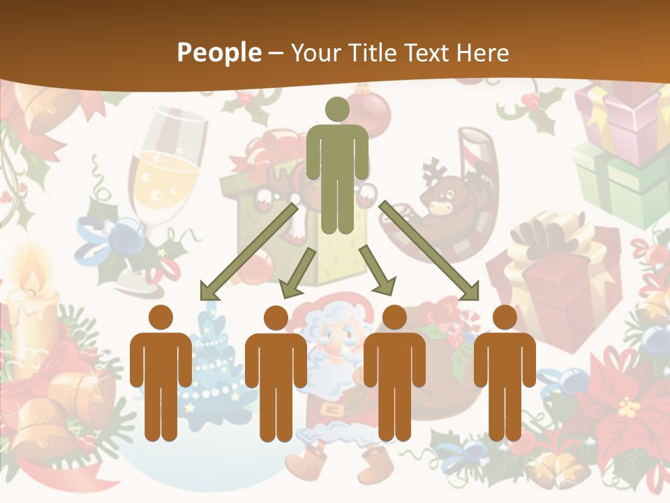 Red Design Gift PowerPoint Template