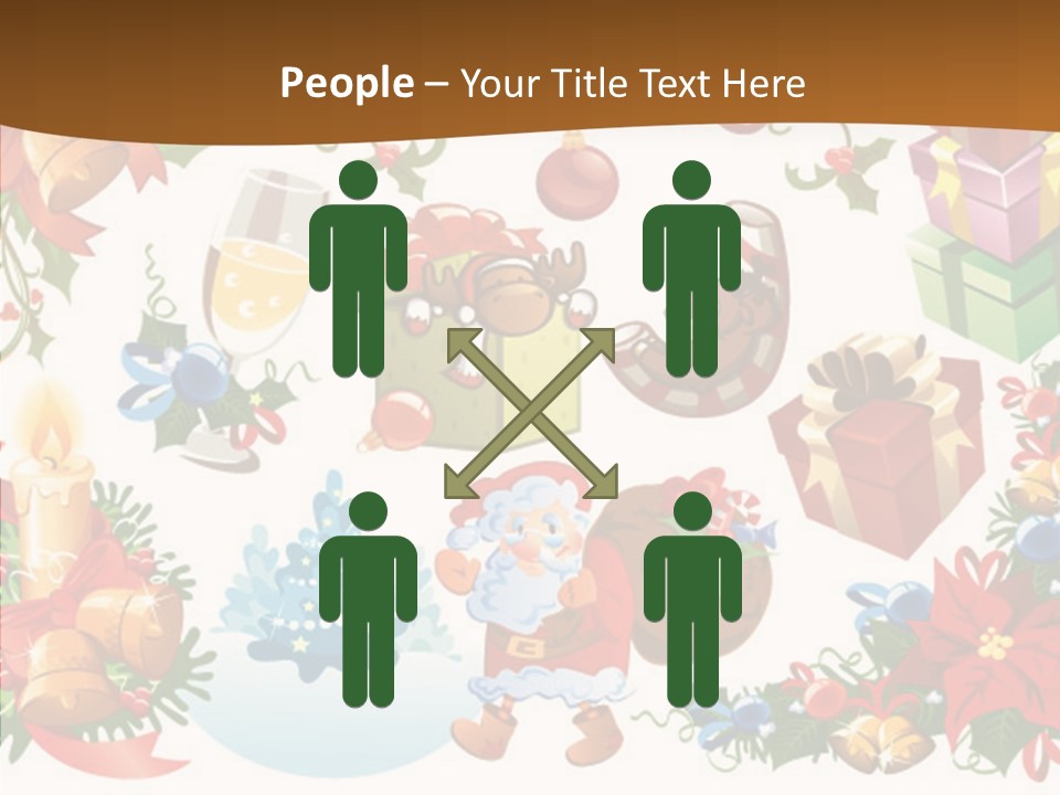 Red Design Gift PowerPoint Template