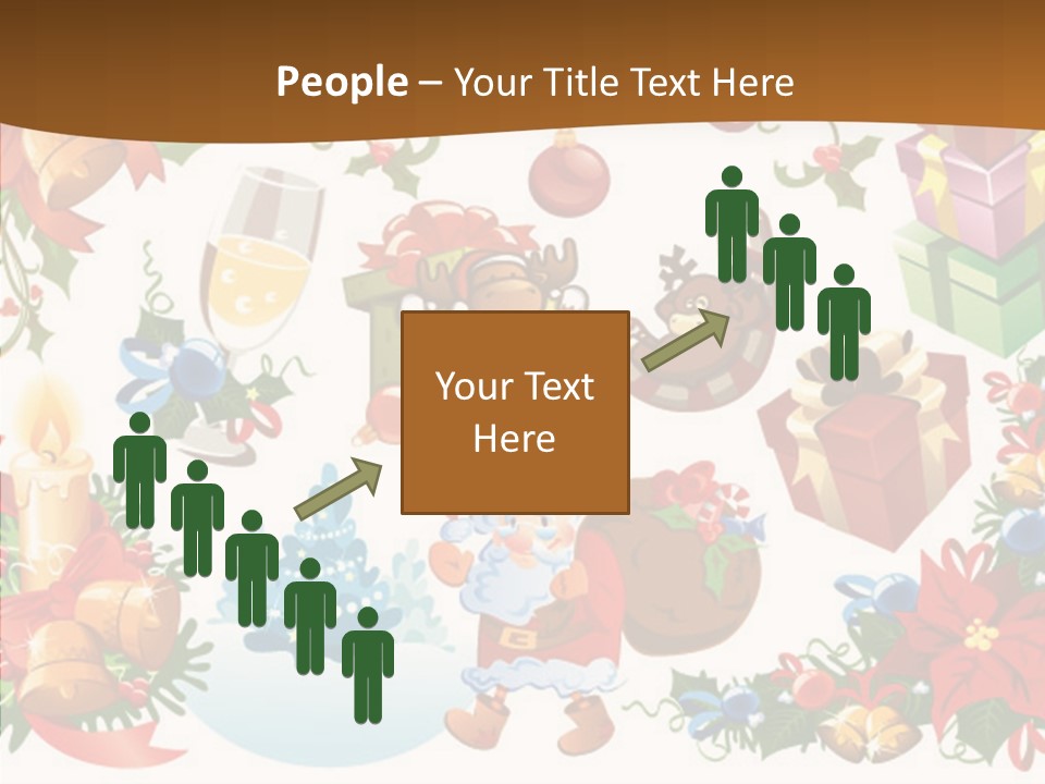 Red Design Gift PowerPoint Template