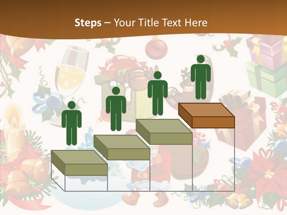 Red Design Gift PowerPoint Template