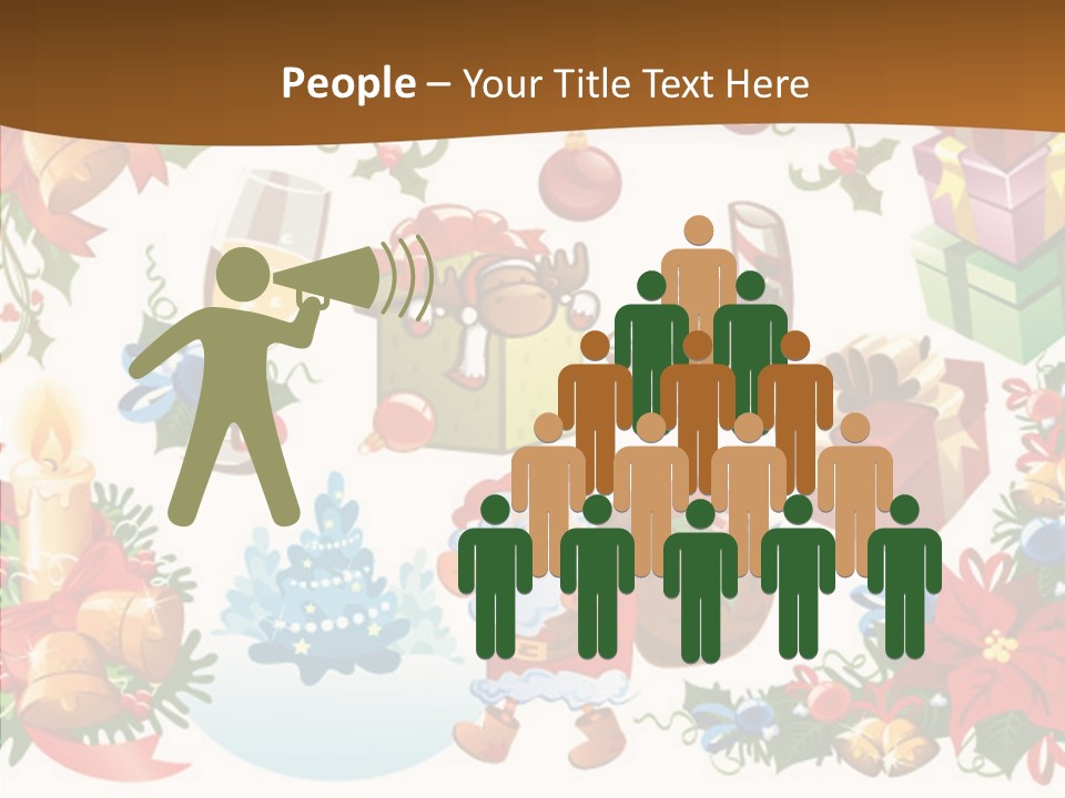 Red Design Gift PowerPoint Template