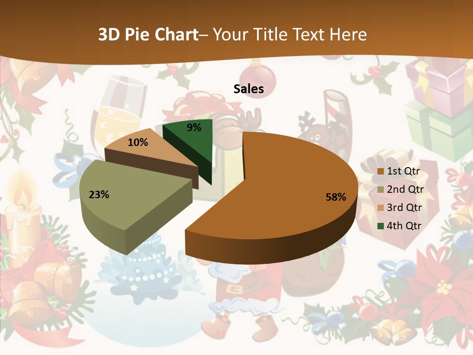 Red Design Gift PowerPoint Template