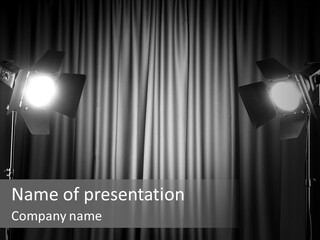 Theatrical Art Backdrop PowerPoint Template
