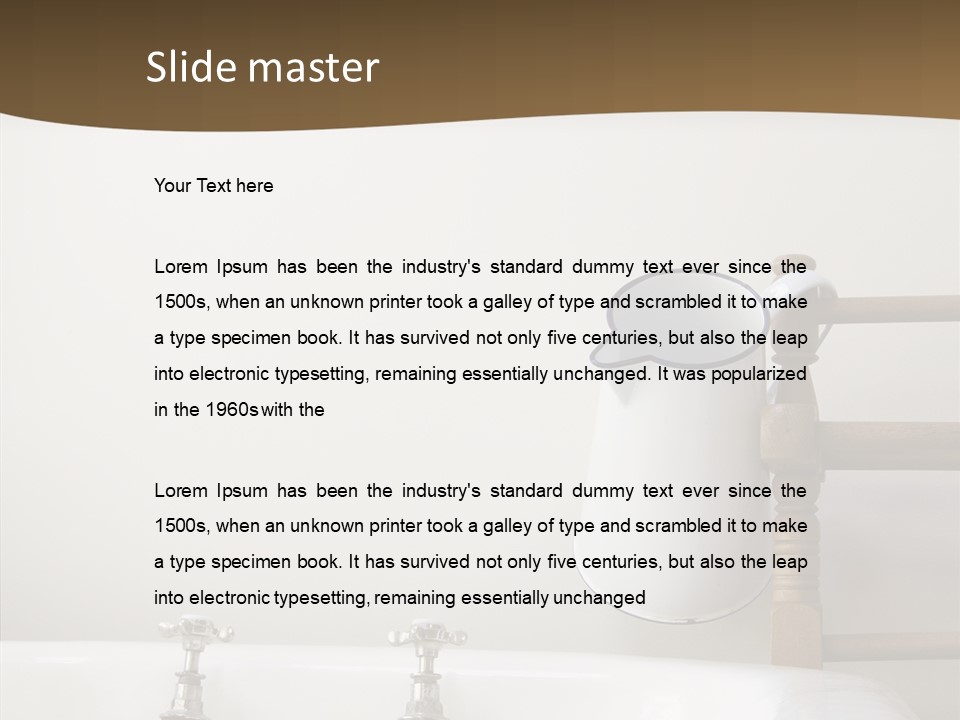 White Old Water PowerPoint Template