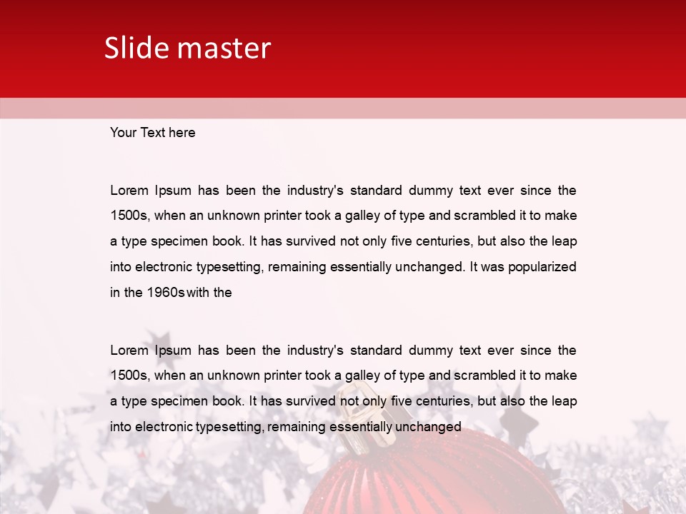 Newyear Balls Star PowerPoint Template