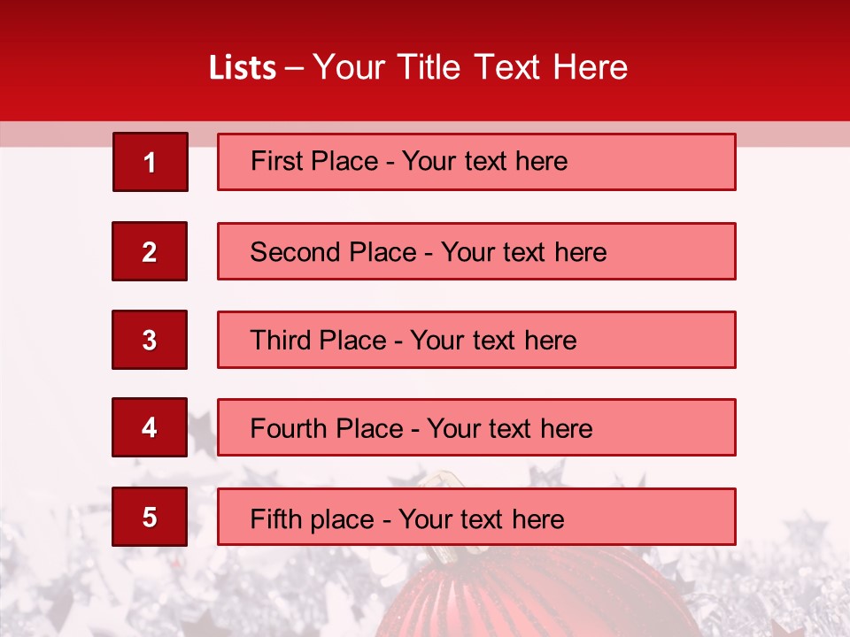 Newyear Balls Star PowerPoint Template