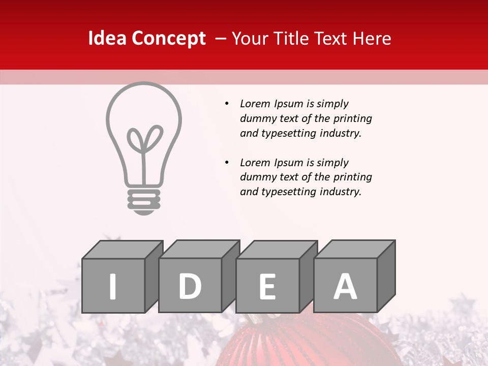 Newyear Balls Star PowerPoint Template