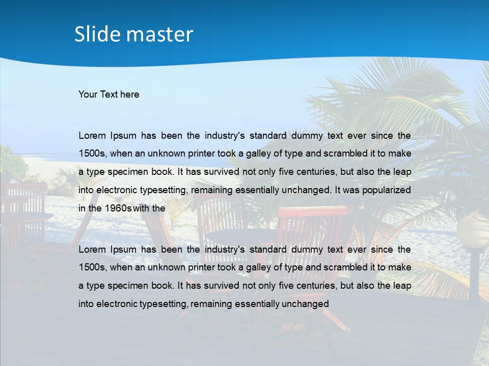 Bar Bahamas Hawaii PowerPoint Template