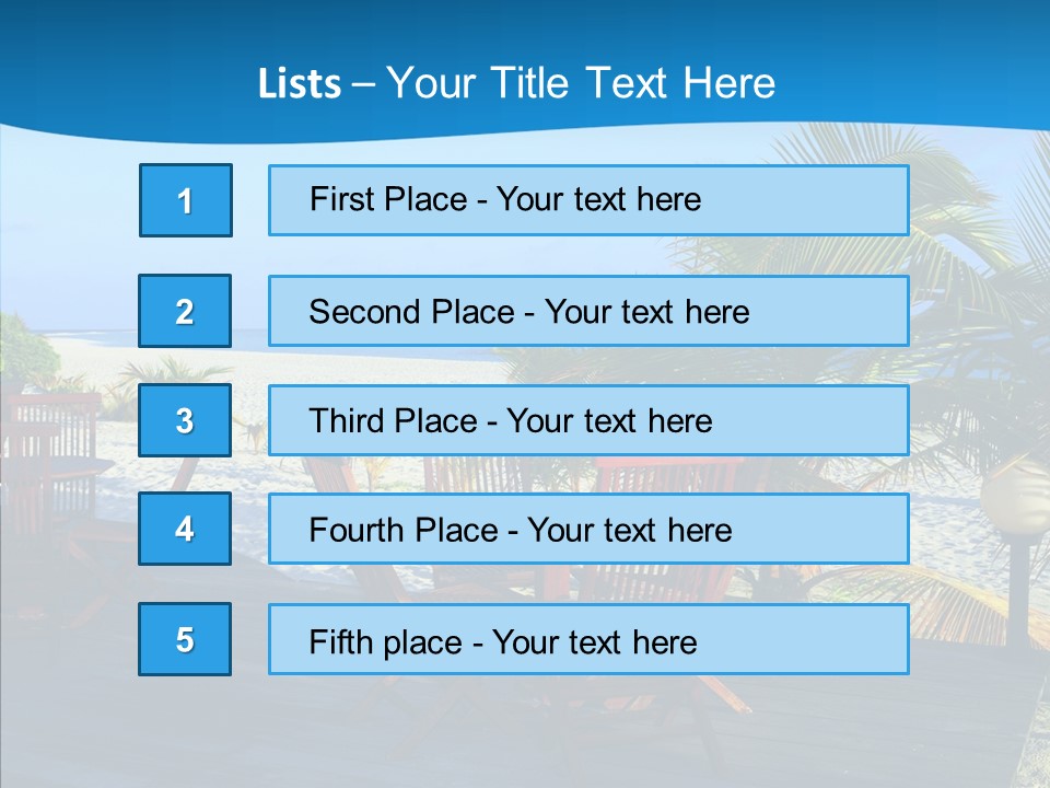 Bar Bahamas Hawaii PowerPoint Template