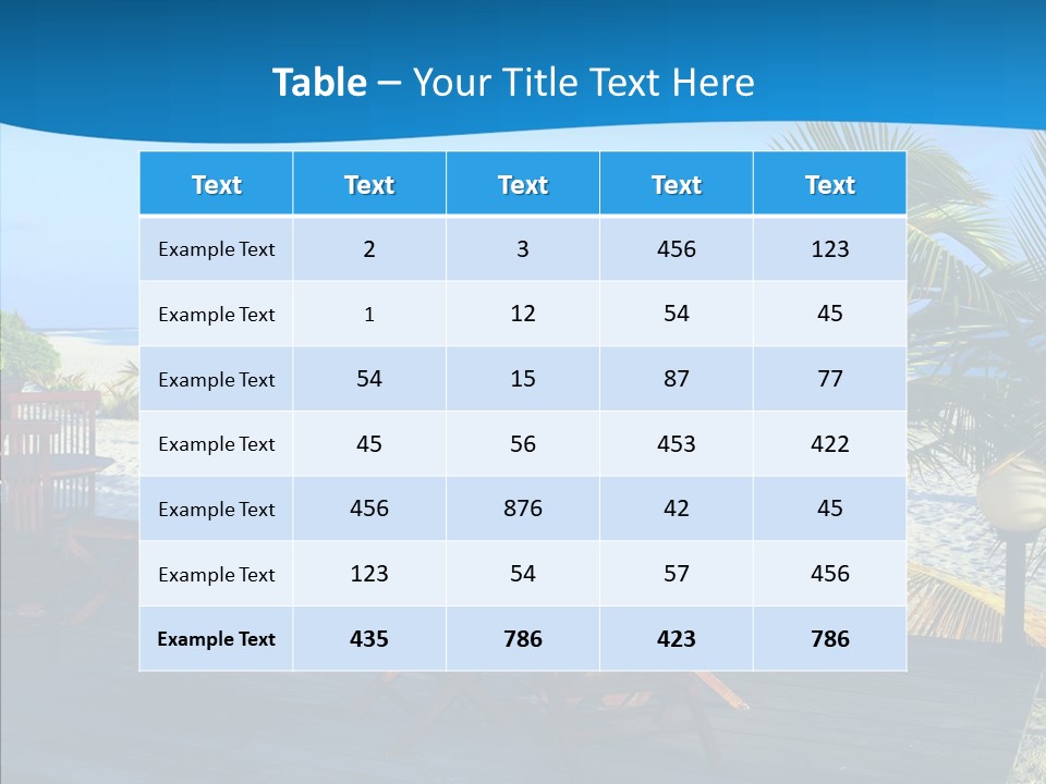 Bar Bahamas Hawaii PowerPoint Template