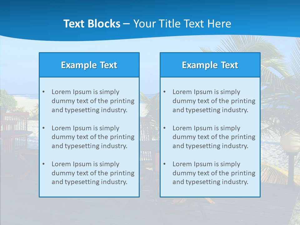 Bar Bahamas Hawaii PowerPoint Template