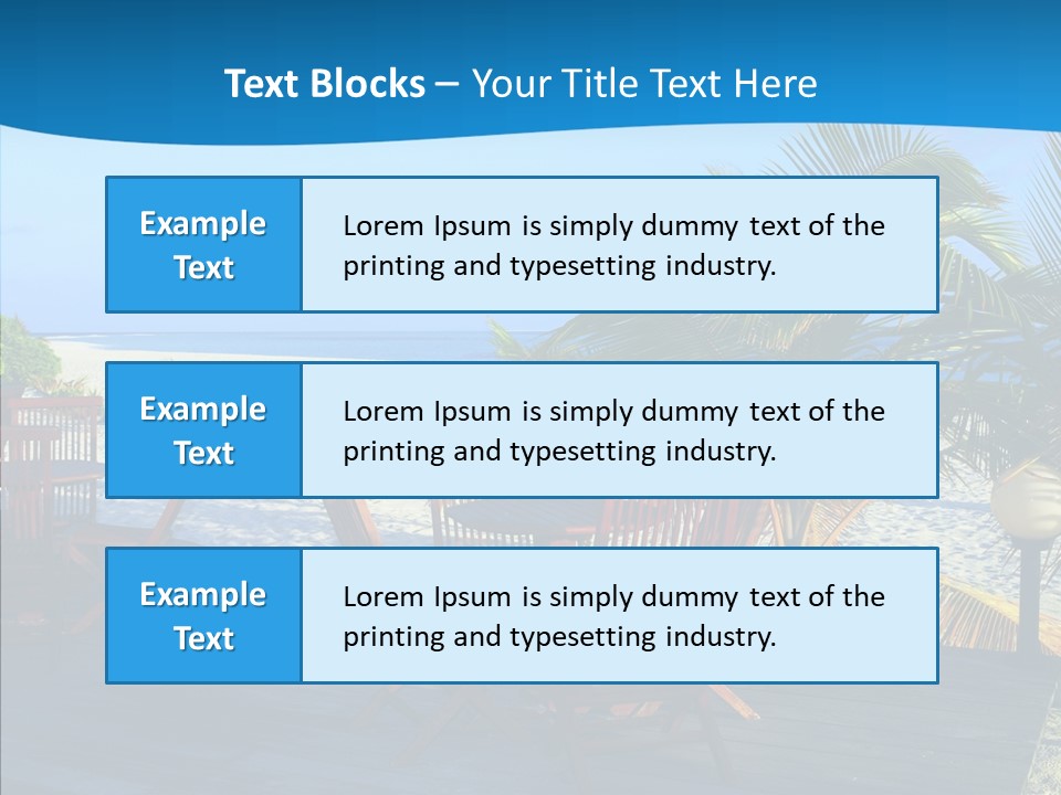 Bar Bahamas Hawaii PowerPoint Template