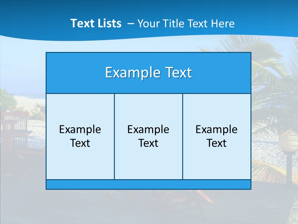 Bar Bahamas Hawaii PowerPoint Template