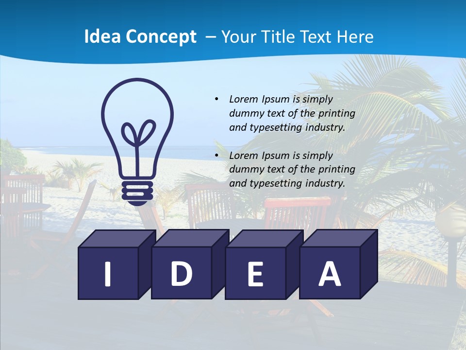 Bar Bahamas Hawaii PowerPoint Template