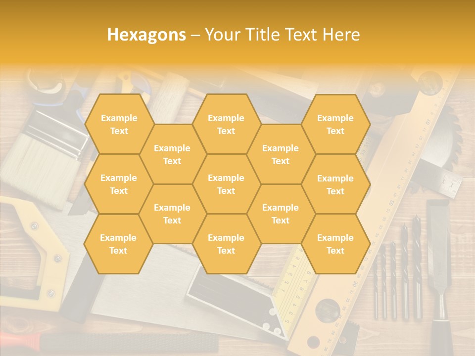 Wooden Concept Objects PowerPoint Template