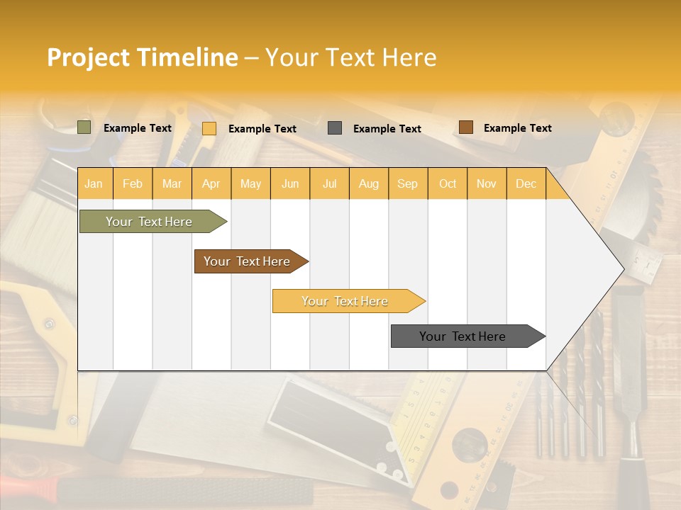 Wooden Concept Objects PowerPoint Template
