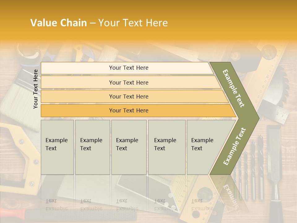 Wooden Concept Objects PowerPoint Template