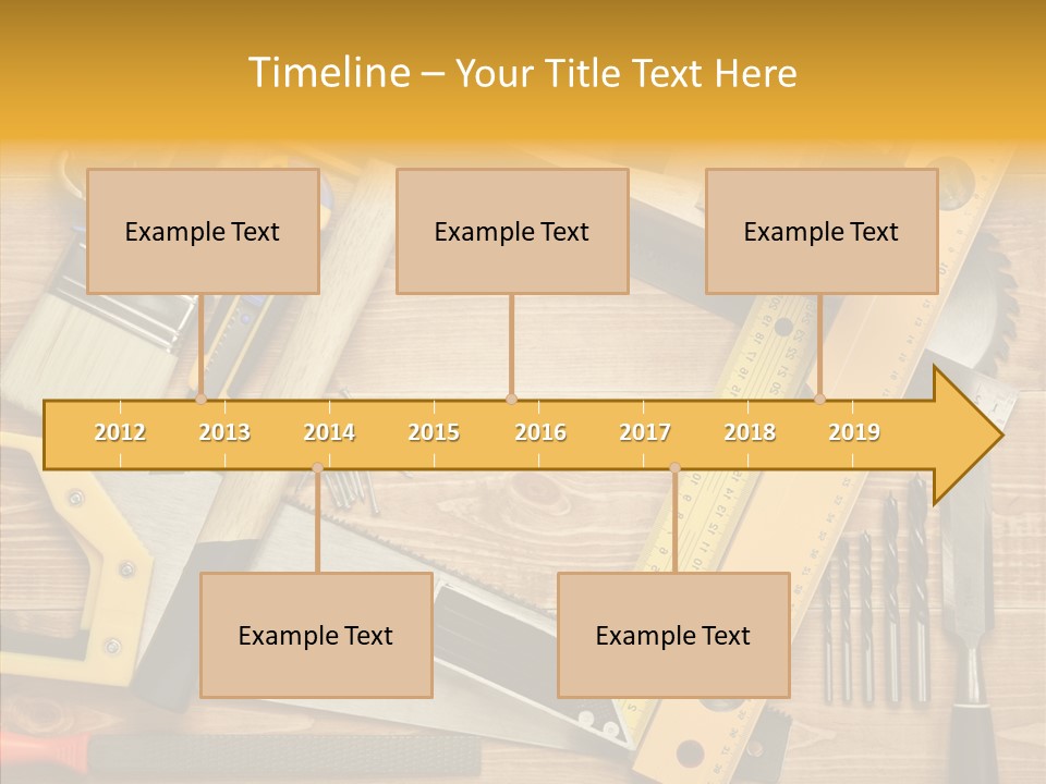 Wooden Concept Objects PowerPoint Template