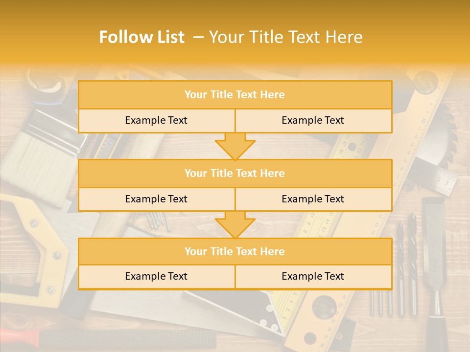 Wooden Concept Objects PowerPoint Template