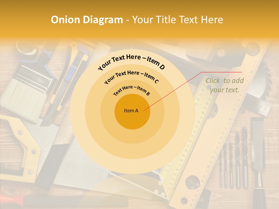 Wooden Concept Objects PowerPoint Template