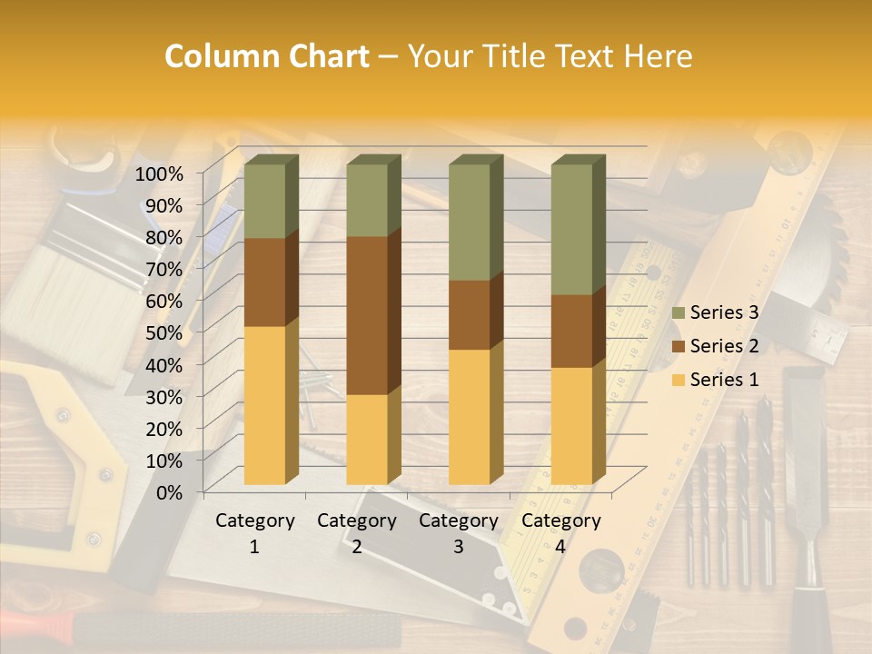 Wooden Concept Objects PowerPoint Template