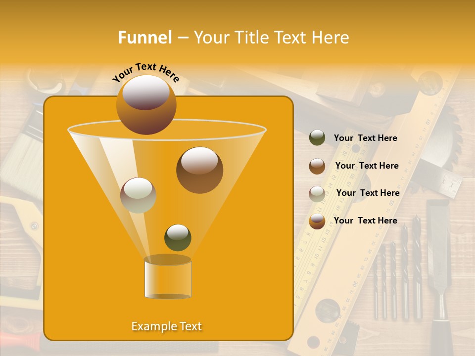 Wooden Concept Objects PowerPoint Template