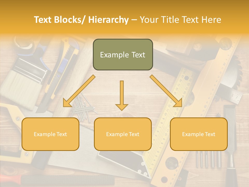 Wooden Concept Objects PowerPoint Template