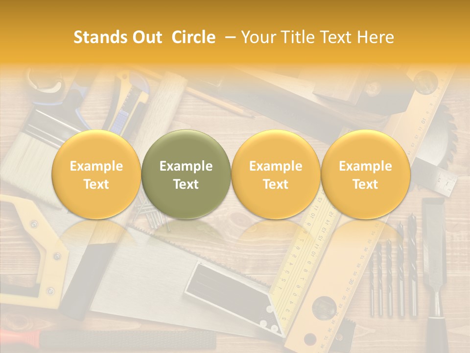 Wooden Concept Objects PowerPoint Template