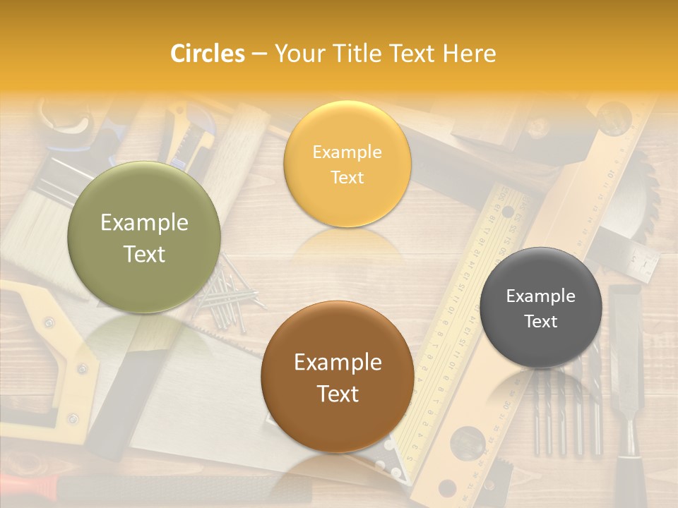 Wooden Concept Objects PowerPoint Template