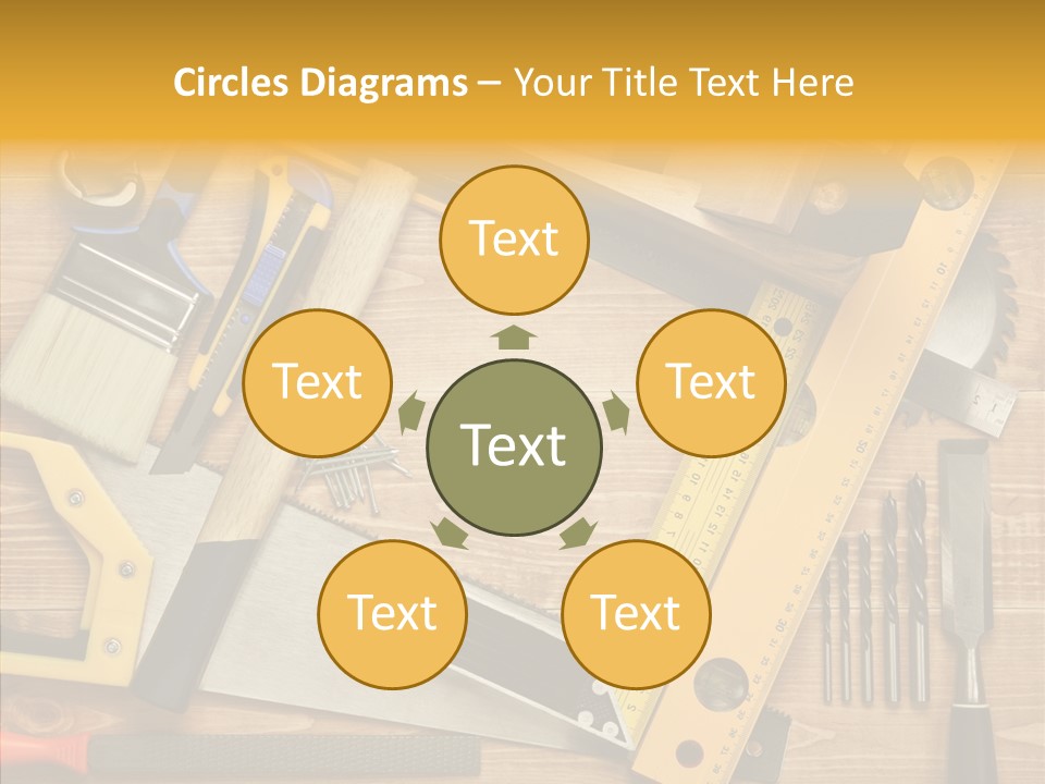 Wooden Concept Objects PowerPoint Template