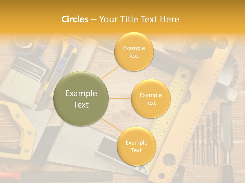 Wooden Concept Objects PowerPoint Template