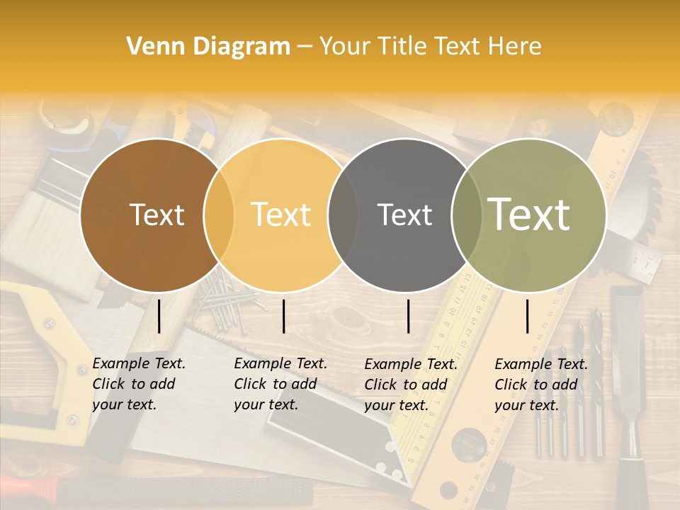 Wooden Concept Objects PowerPoint Template