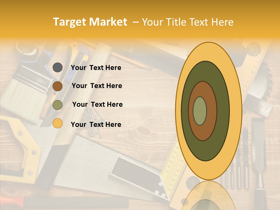 Wooden Concept Objects PowerPoint Template