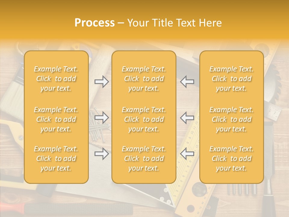 Wooden Concept Objects PowerPoint Template