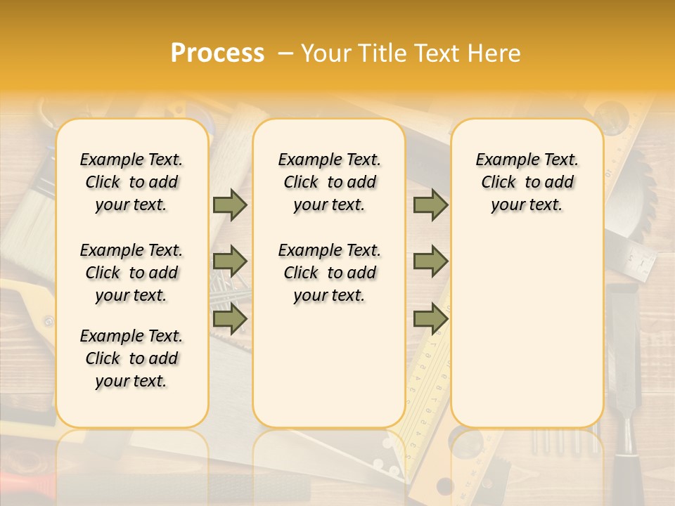 Wooden Concept Objects PowerPoint Template