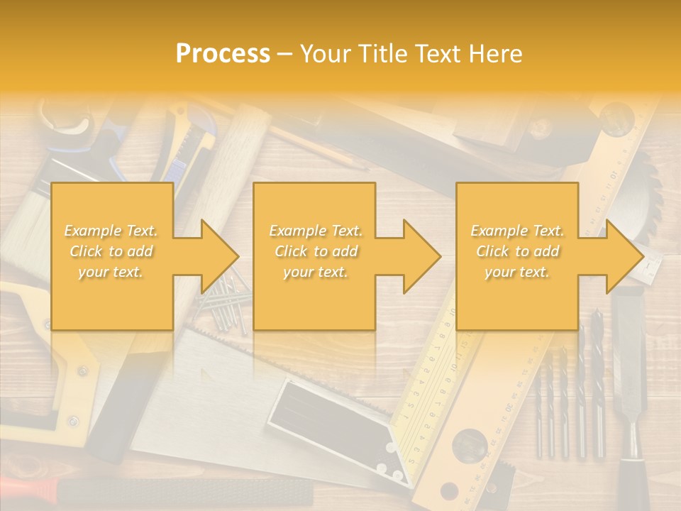 Wooden Concept Objects PowerPoint Template