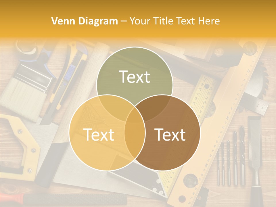 Wooden Concept Objects PowerPoint Template