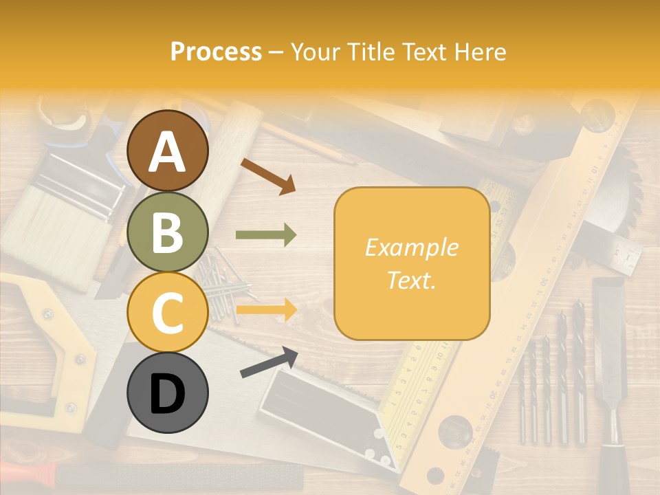 Wooden Concept Objects PowerPoint Template