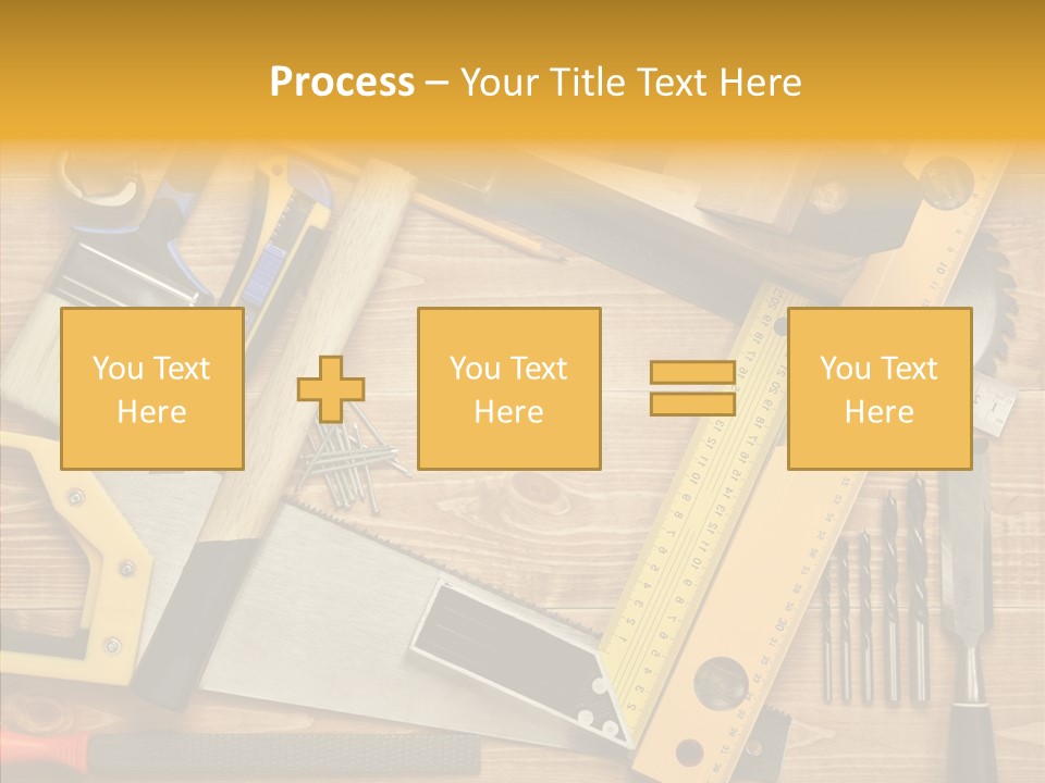 Wooden Concept Objects PowerPoint Template