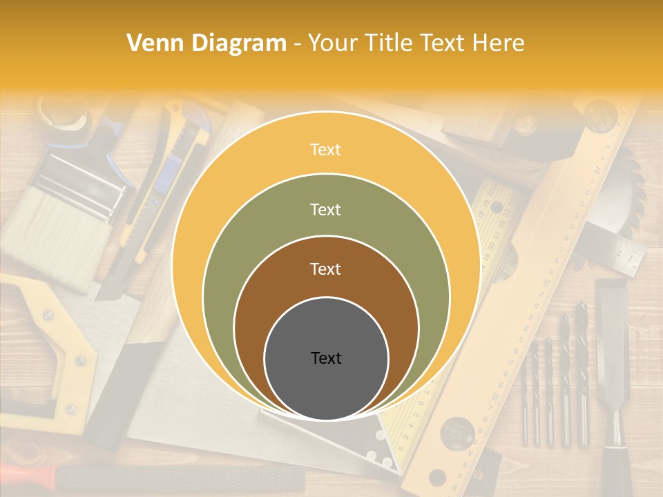 Wooden Concept Objects PowerPoint Template