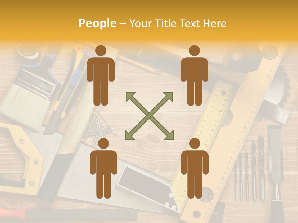 Wooden Concept Objects PowerPoint Template