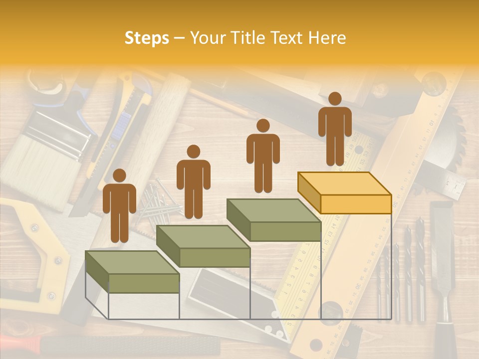 Wooden Concept Objects PowerPoint Template