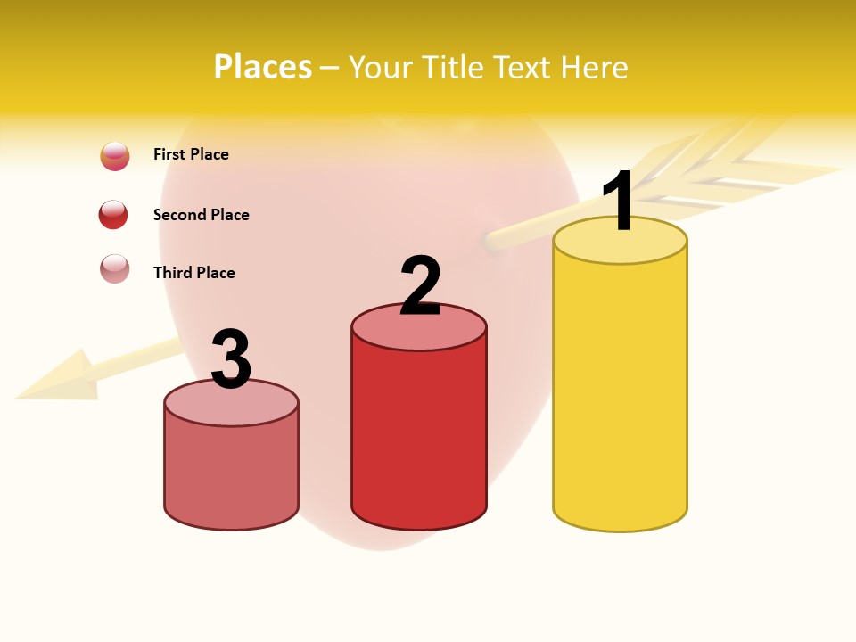 Isolated Heart Design PowerPoint Template