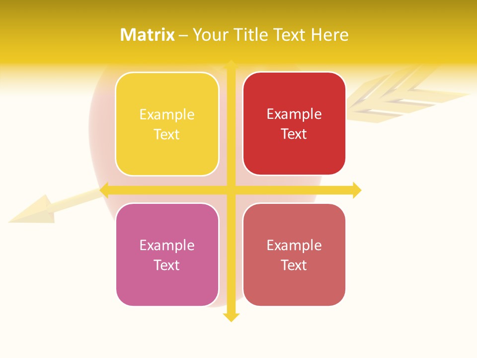 Isolated Heart Design PowerPoint Template