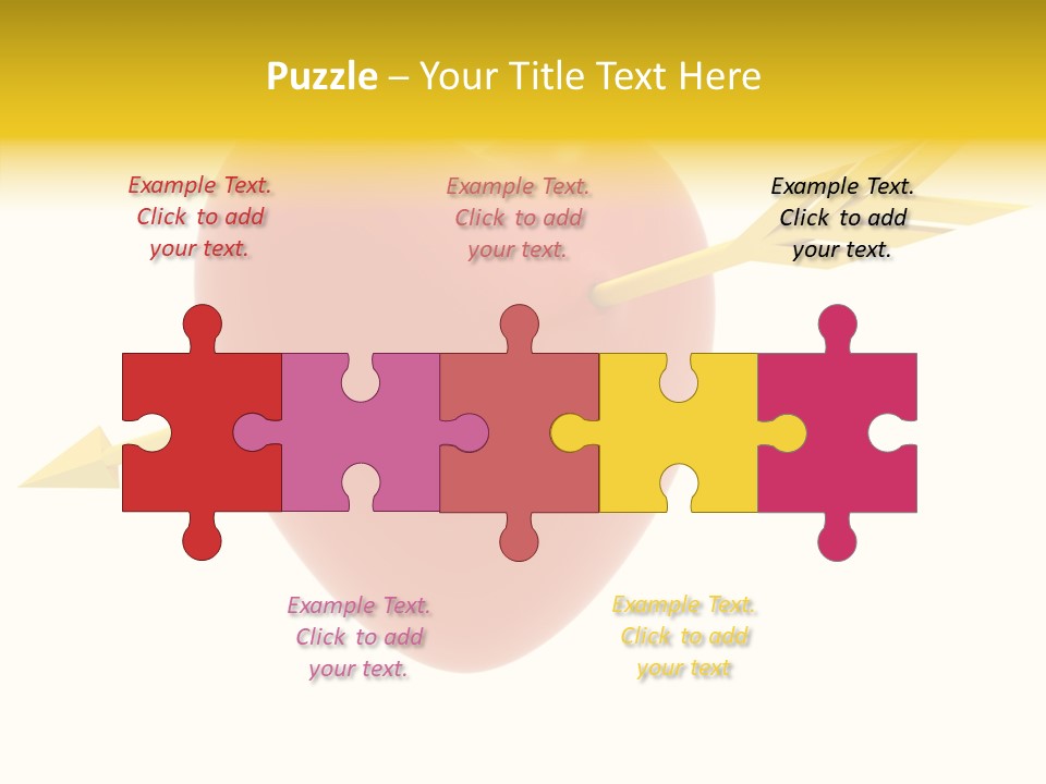 Isolated Heart Design PowerPoint Template