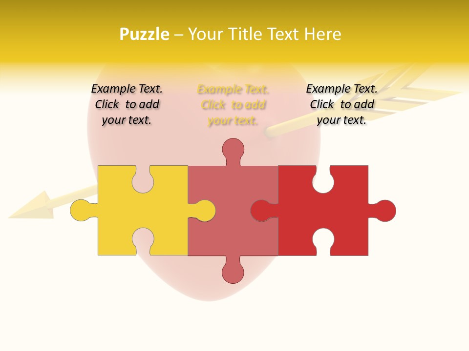 Isolated Heart Design PowerPoint Template